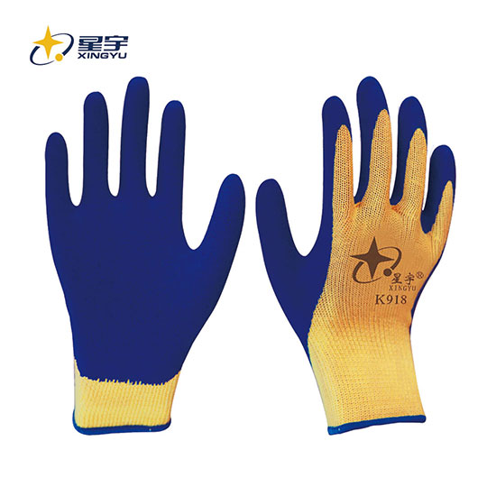 k918-芳纶隔热耐高温乳胶手套